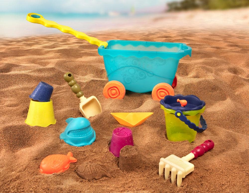 B.Summer Beach Wavy-Wagon Clear Blue