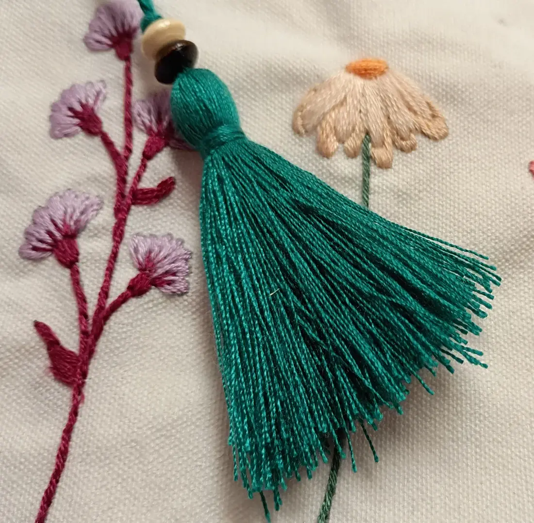 Embroidery Pouch Kit -  Flower