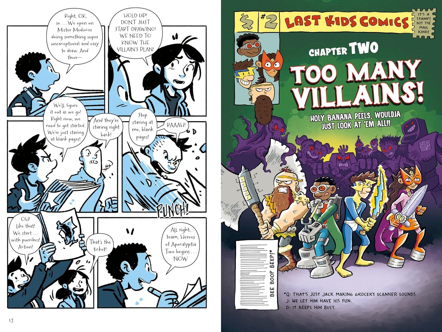The Last Comics on Earth: Too Many Villains Book