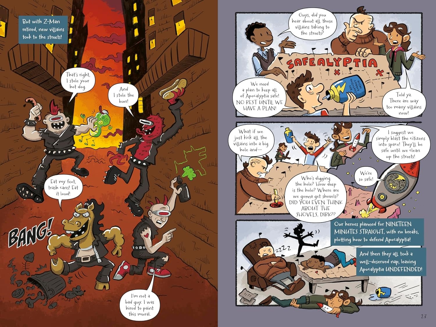 The Last Comics on Earth: Too Many Villains Book