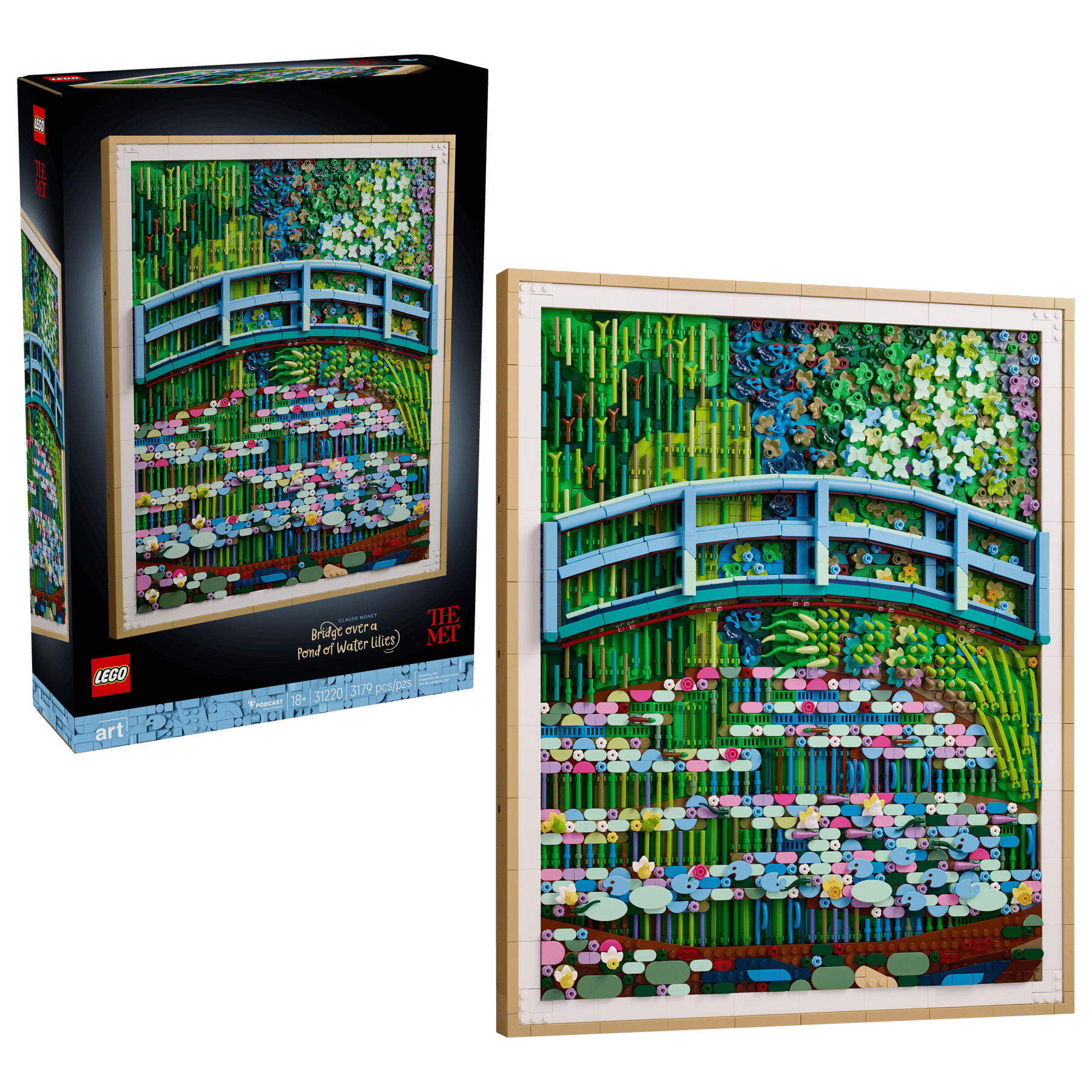 Lego Lego ART Claude Monet Bridge over a Stream
