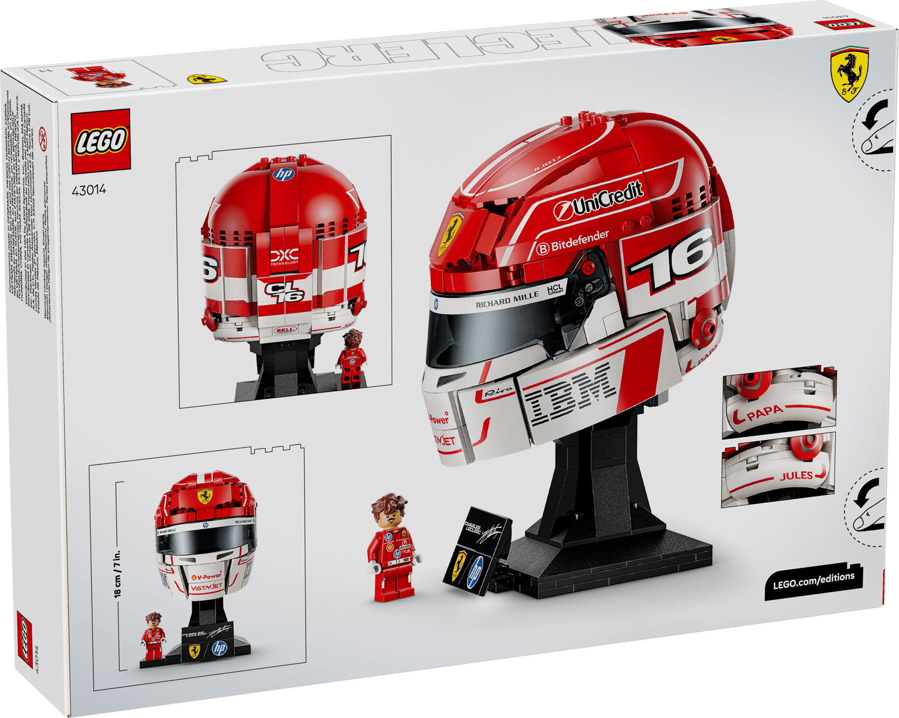Lego Lego Editions Scuderia Ferrari HP Charles Leclerc Helmet