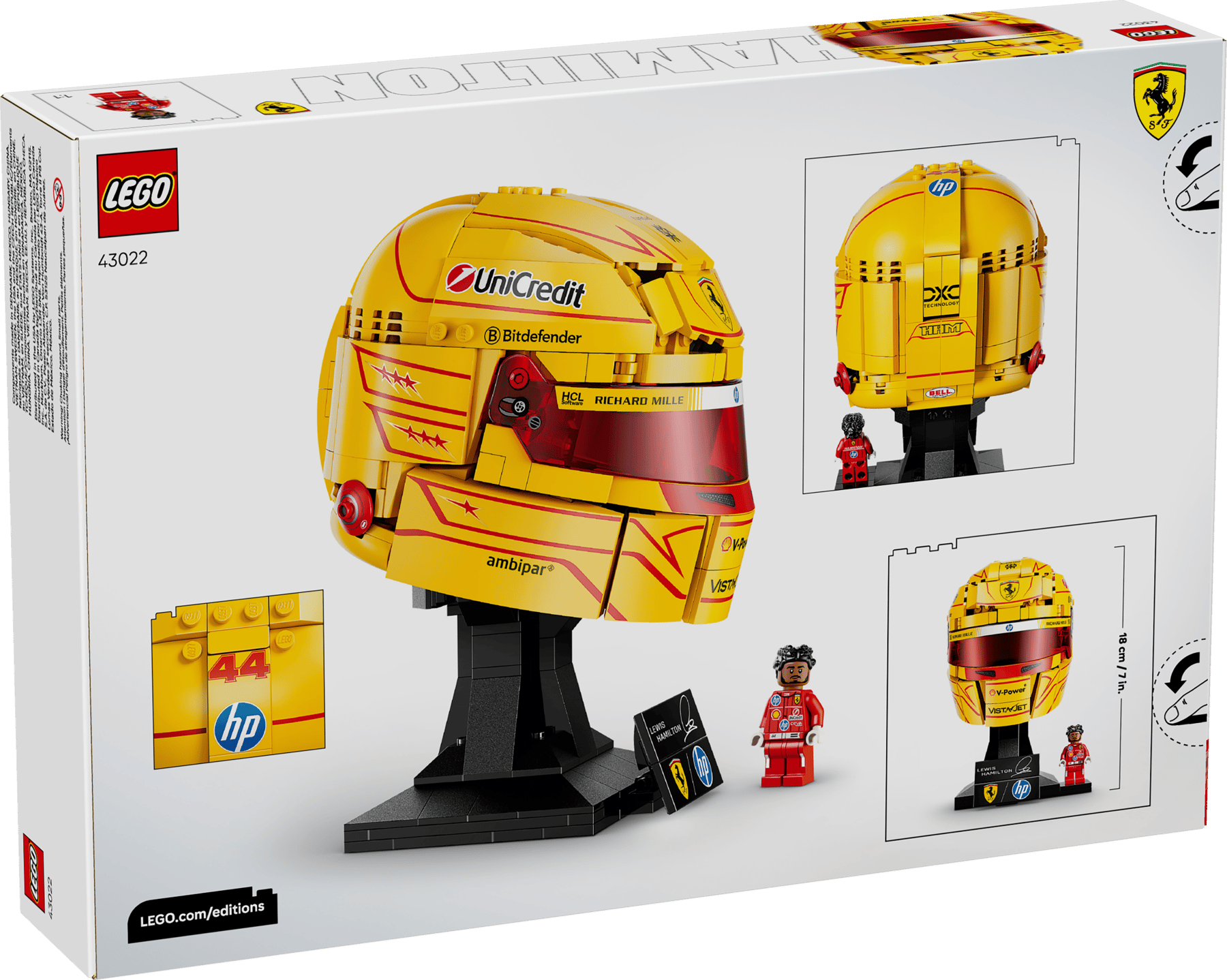 Lego Lego Editions F1 Scuderia Ferrari HP Lewis Hamilton Helmet