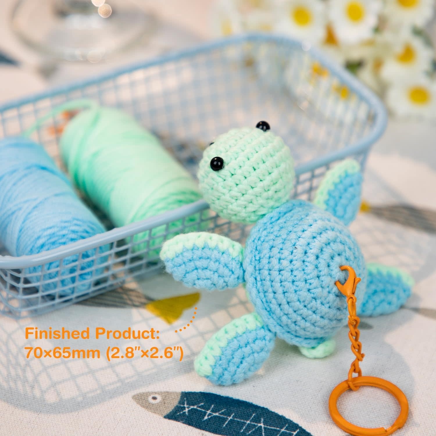 Avenir Crochet Kit: Mint Turtle