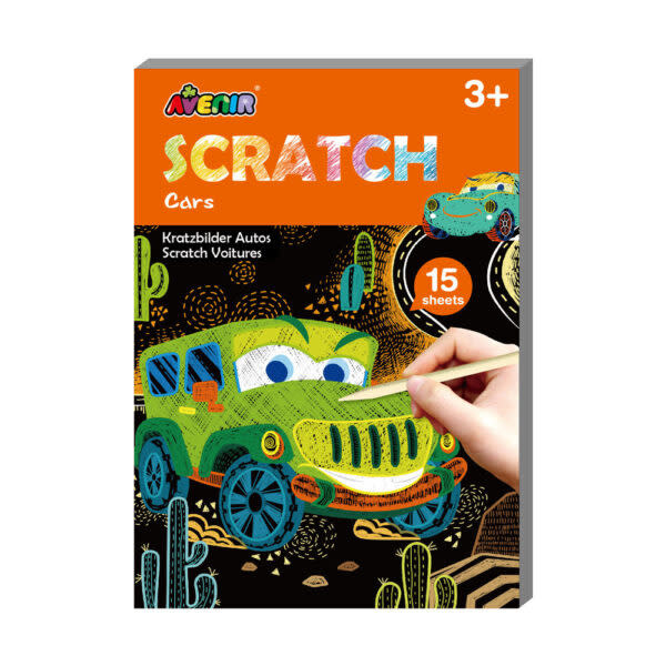 Avenir Mini Scratch Book: Cars