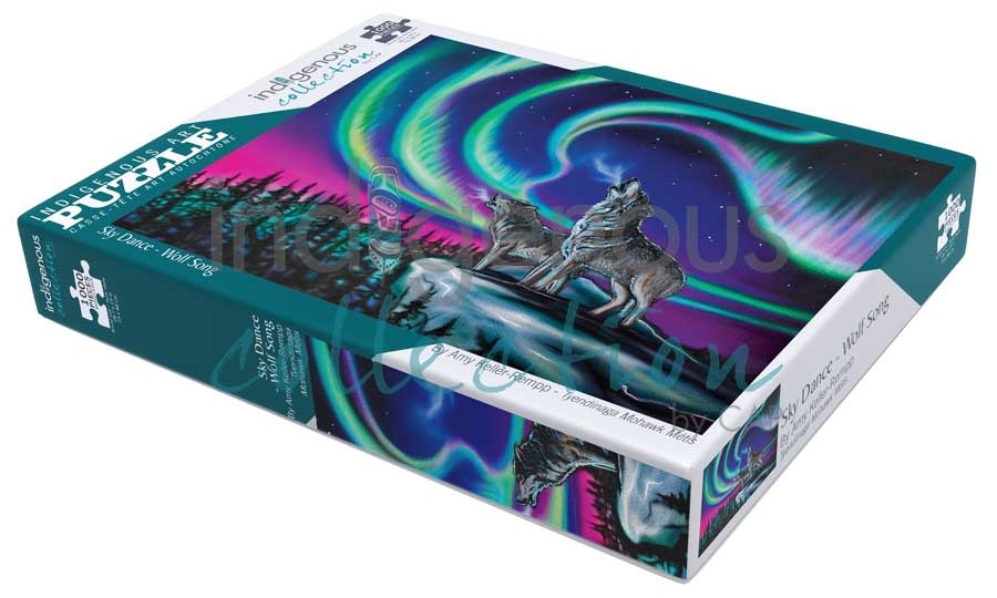 Indigneous 1000pc Puzzle: Sky Dance - Wolf Song