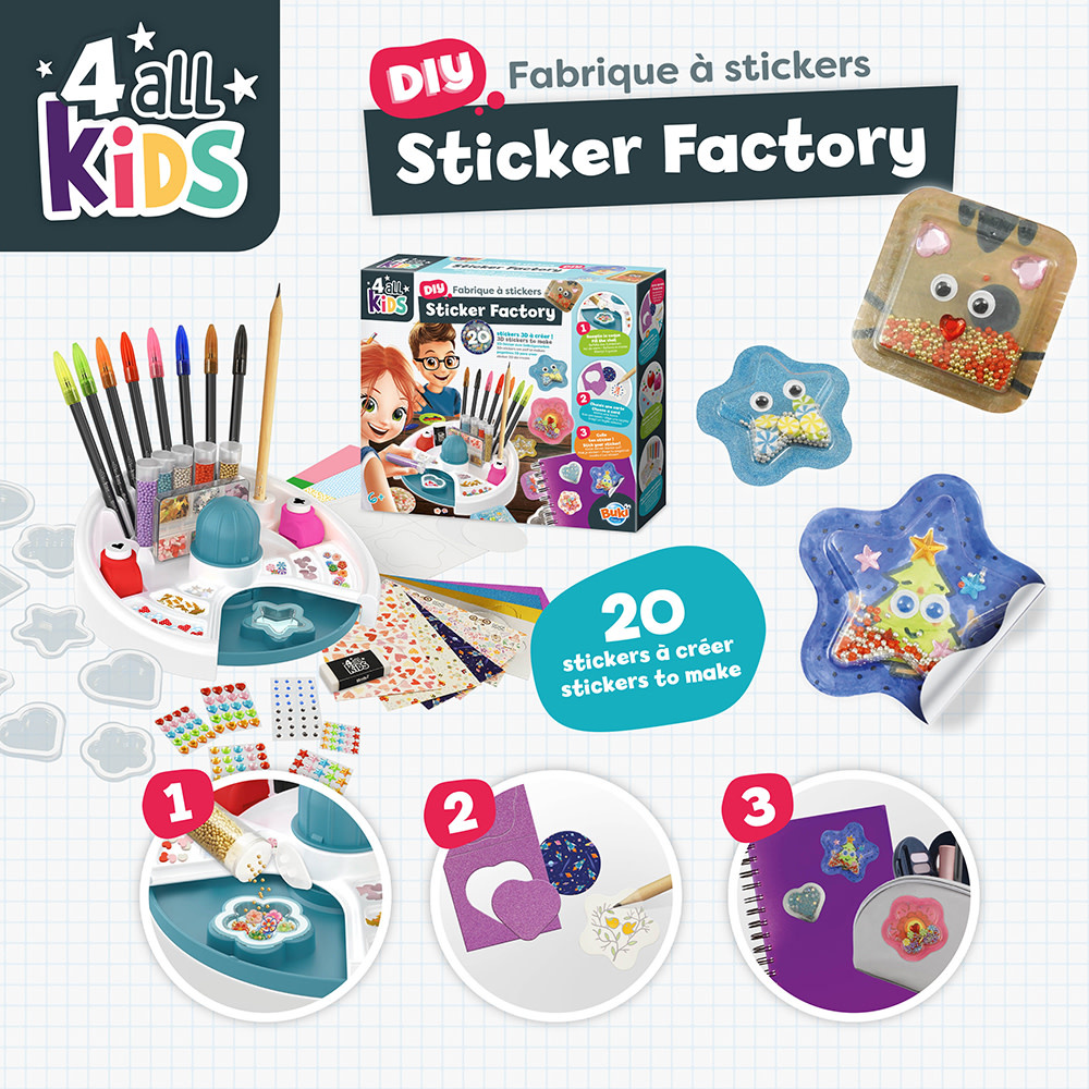 Buki France Buki 4 all Kids Sticker Factory