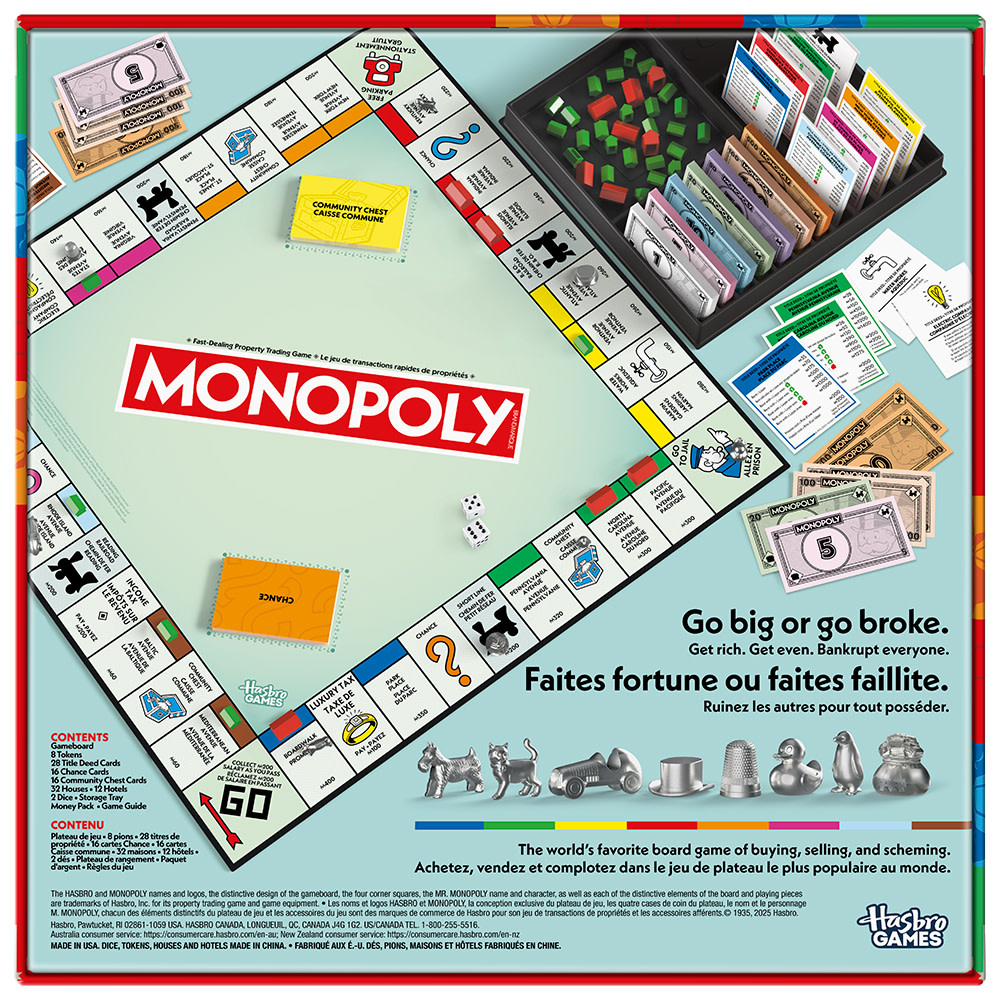 Hasbro Monopoly Classic New Bilingual Edition