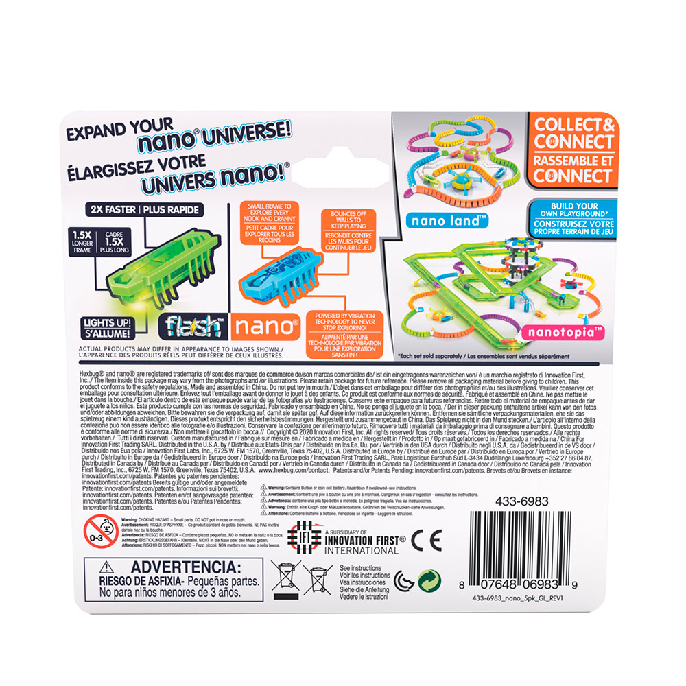Hexbug Nano 5 Pack with 1 Flash Nano