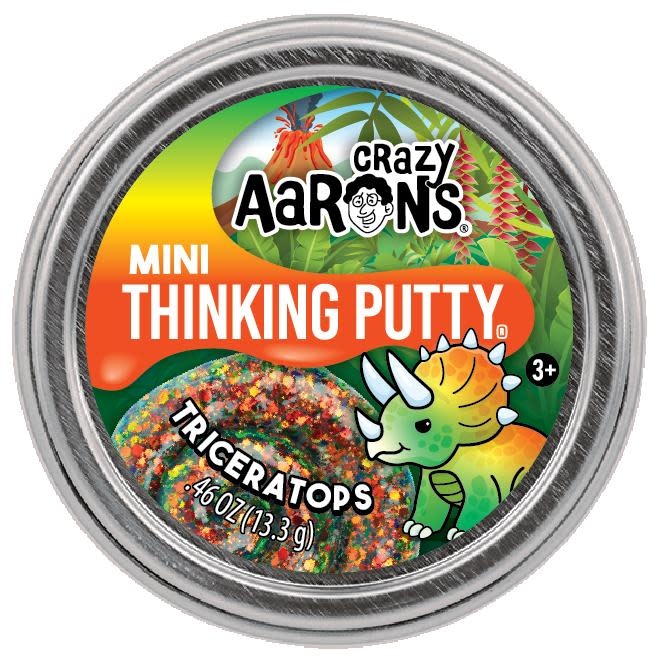 Crazy Aaron Crazy Aaron's Thinking Putty Mini Tin Triceratops