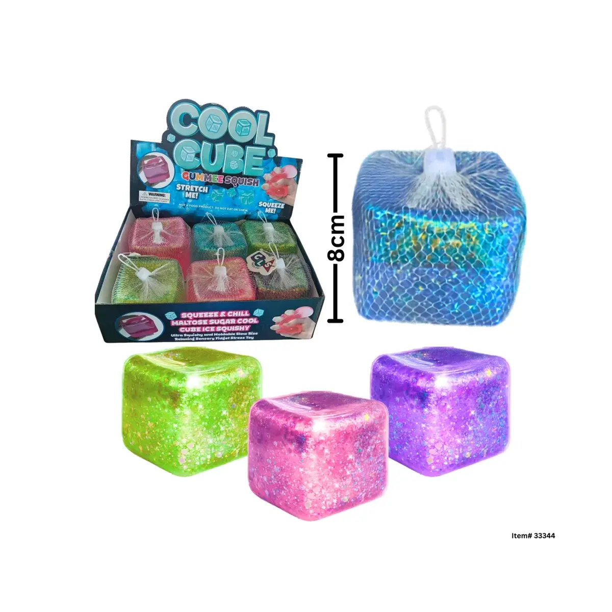 Cool Cube Jumbo Glitter Sugar Gummee