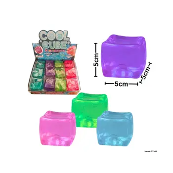 Cool Cube Clear Sugar Gummee Squish Cube