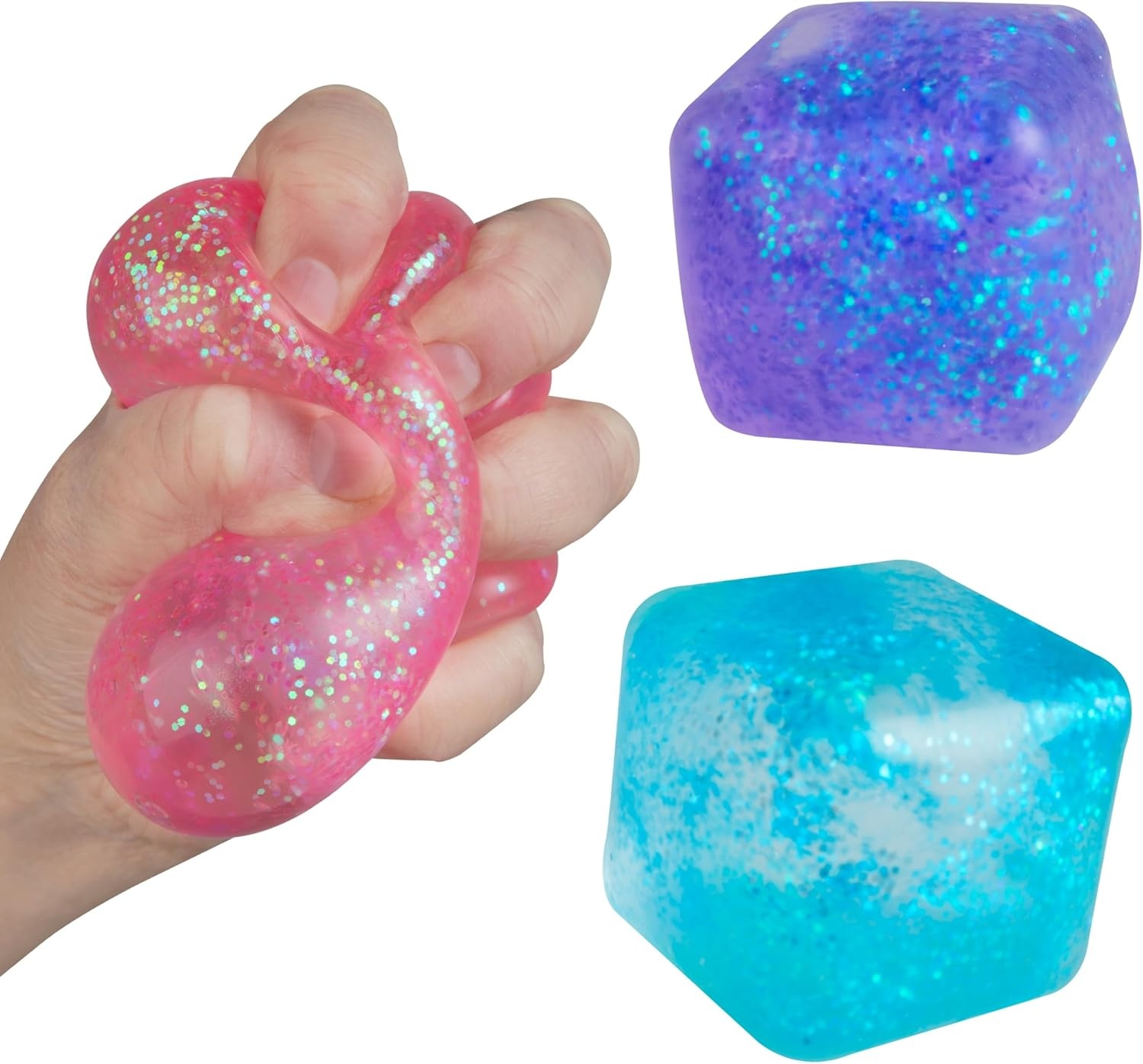 Cool Cube Glitter Sugar Gummee Squish Cube
