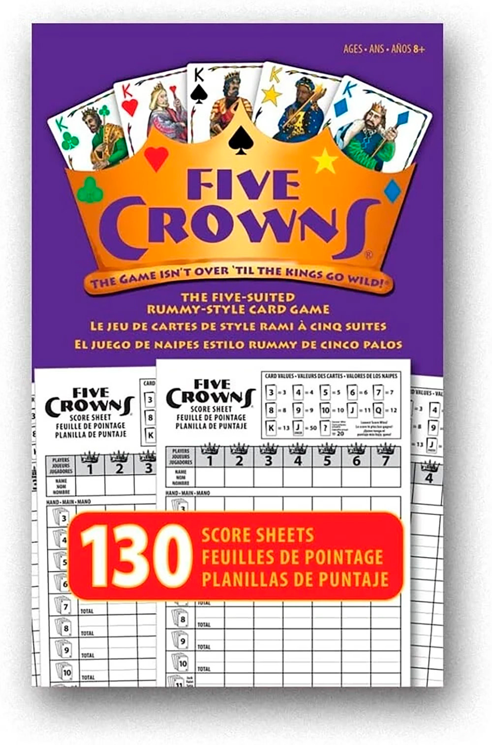 Five Crowns Card Game Score Cards