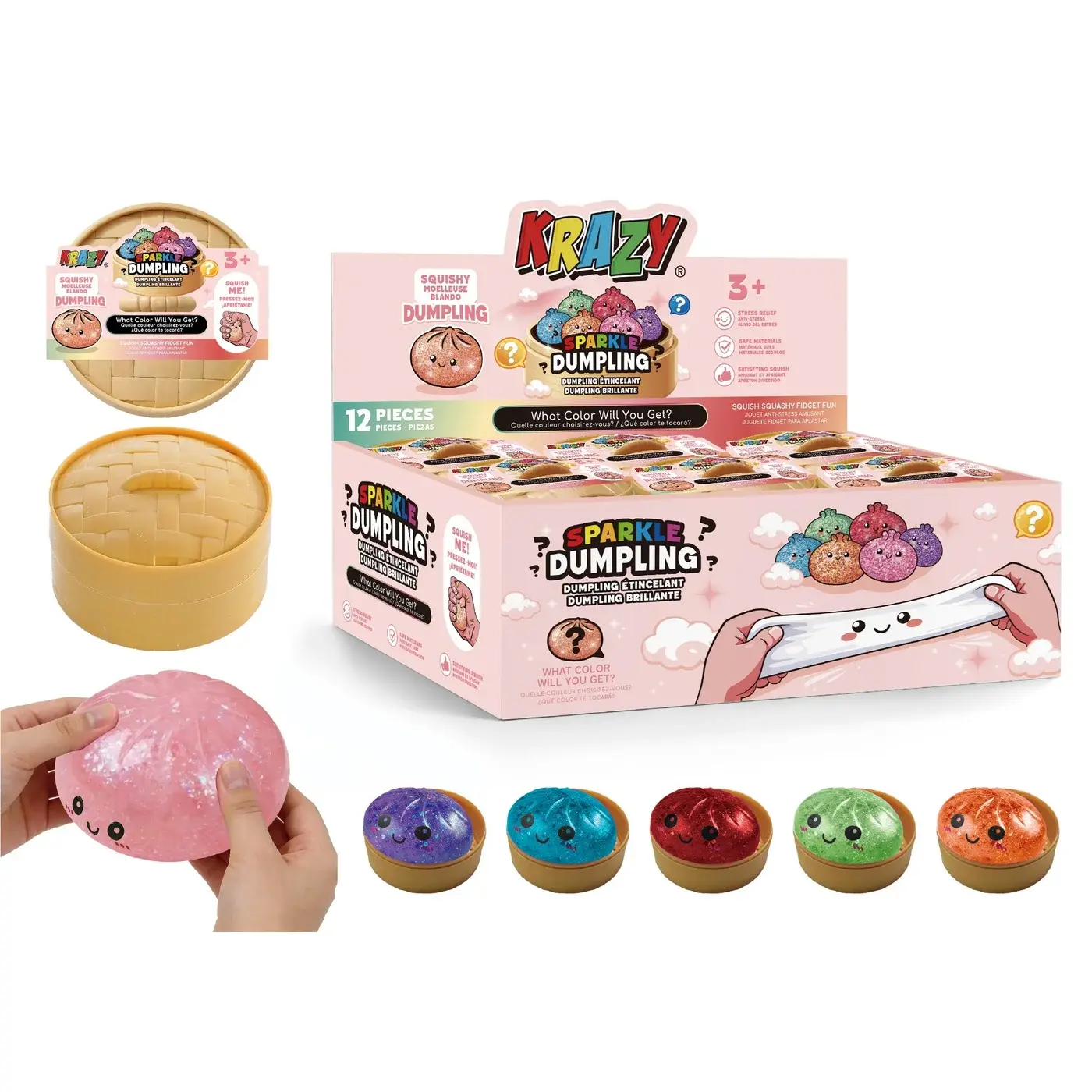Squishy Mystery 4" Glittery Dumplings