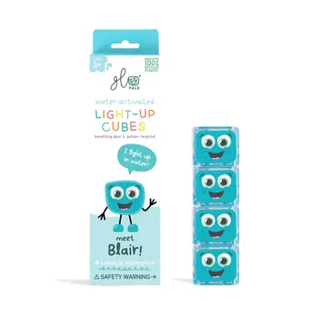 Glo Pals Water Activated Light-Up Cubes: Blair Blue 4pk
