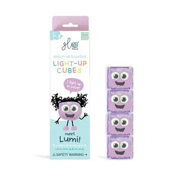 Glo Pals Water Activated Light-Up Cubes: Lumi Purple 4pk