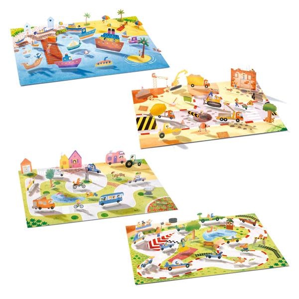 Djeco Lift Up Stickers: Vehicles