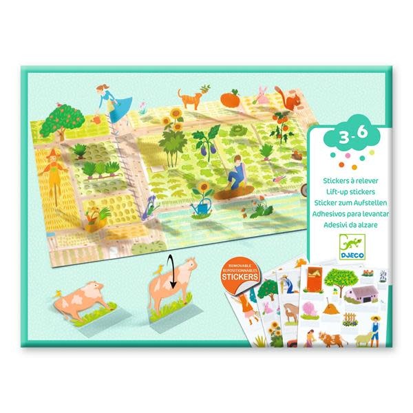 Djeco Lift Up Stickers: Farm