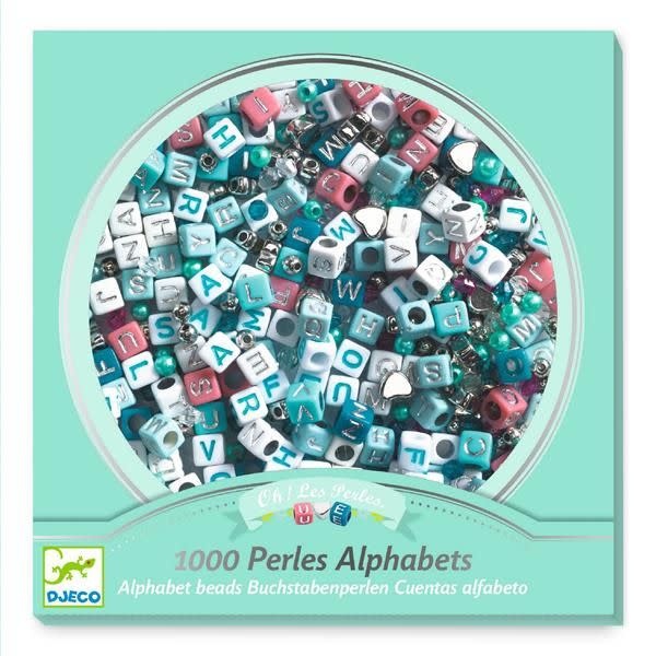 Djeco Alphabet Beads: Silver