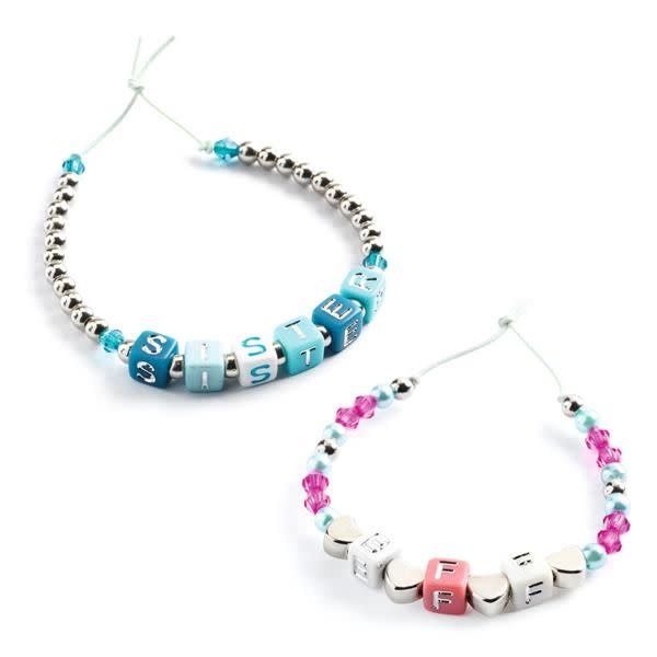 Djeco Alphabet Beads: Silver