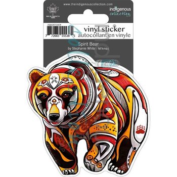 Indigenous Collection Vinyl Stickers: Spirit Bear by Stephanie White