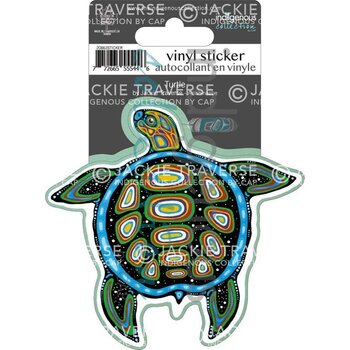 Indigenous Collection Vinyl Stickers: Turtle by Jackie Traverse