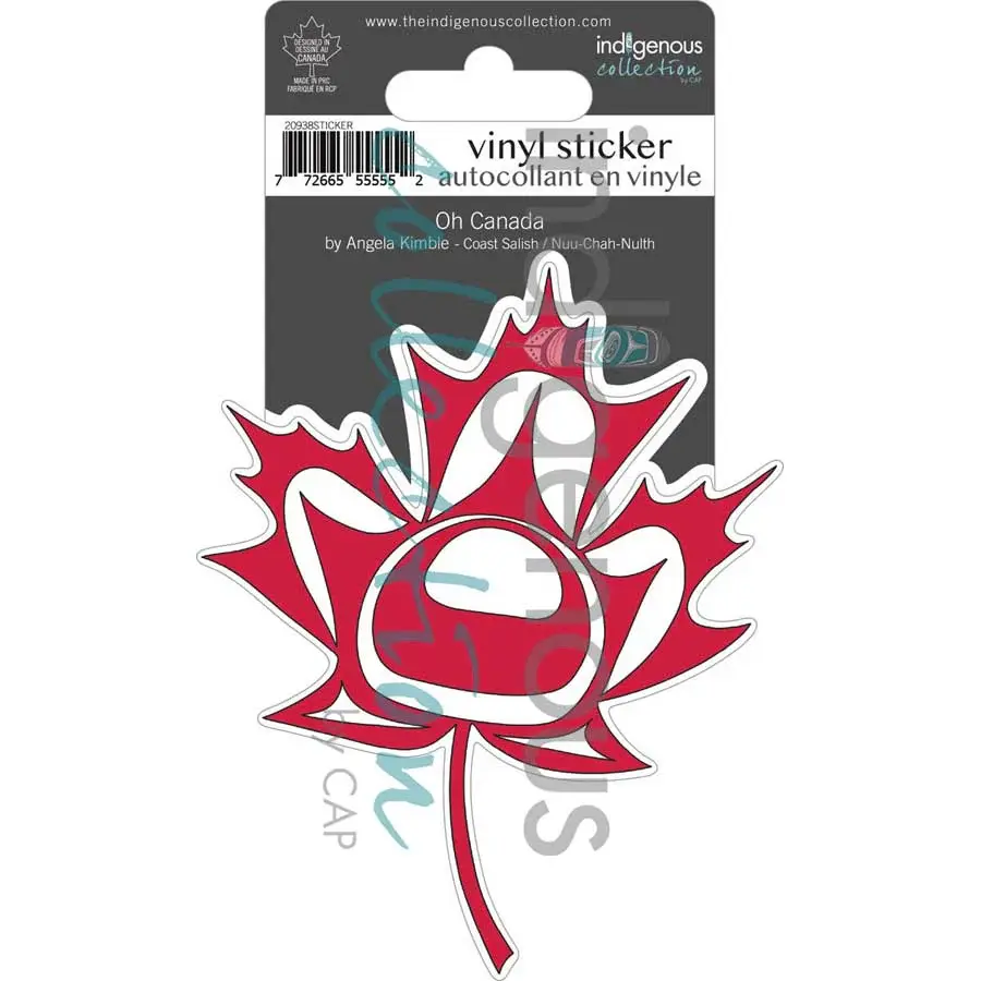 Vinyl Stickers: Oh Canada by Angela Kimble