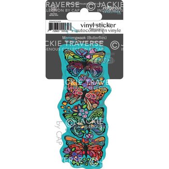 Indigenous Collection Vinyl Stickers: Memengwaak Butterflies by Jacki Traverse