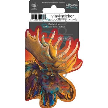 Indigenous Collection Vinyl Stickers: Bullwinkle by Micqaela Jones