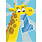 Birthday Card: Age 1 - Glitter Giraffe