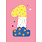 Birthday Card: 1st Birthday Pink