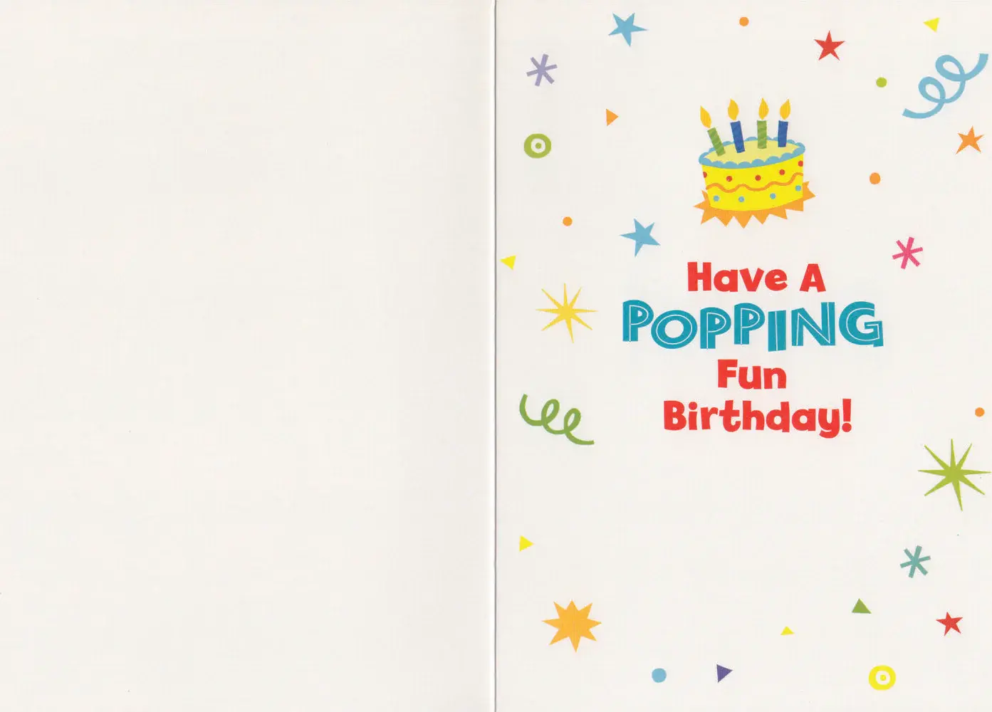 Birthday Card: Age 4 - Pattern Foil