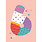 Birthday Card: 6th Birthday Peach
