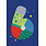 Birthday Card: 6th Birthday Blue