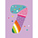 Birthday Card: 7th Birthday Pastel Purple