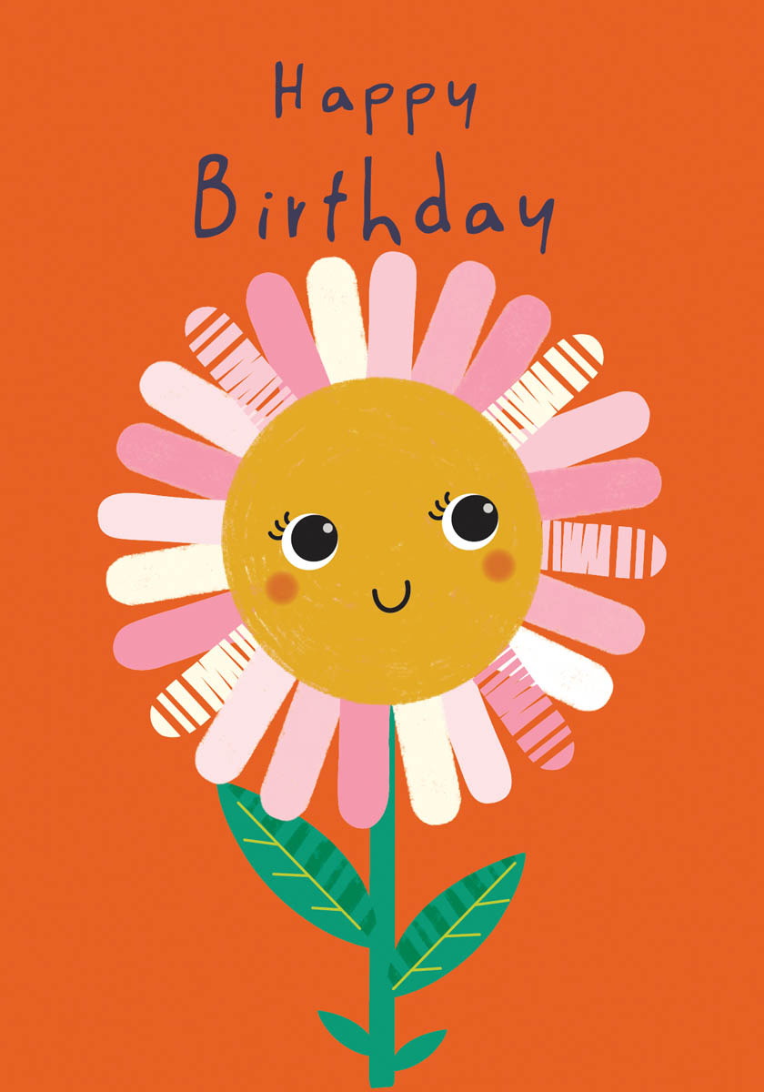 Birthday Card: Happy Birthday Sunflower