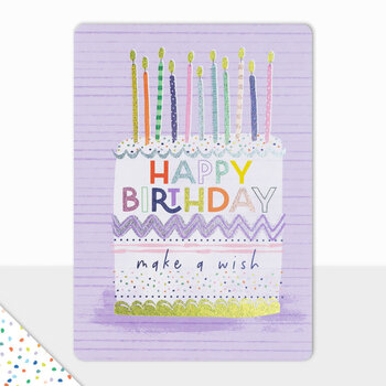 Birthday Card: Happy Birthday Cake