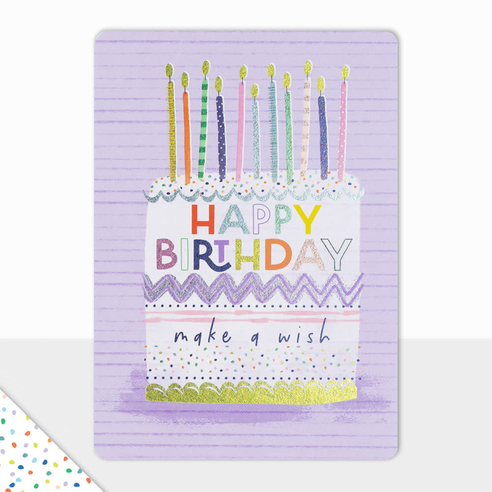 Birthday Card: Happy Birthday Cake