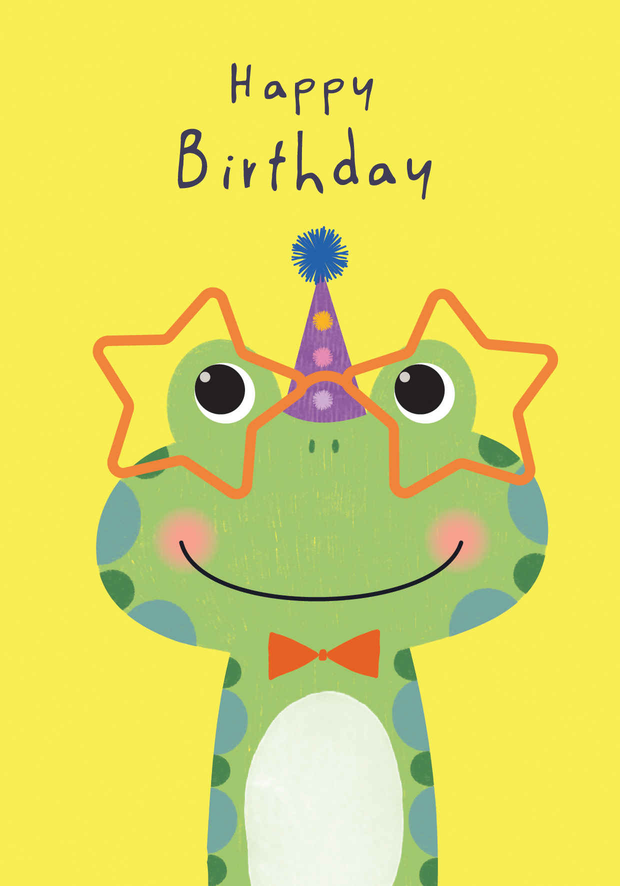 Birthday Card: Happy Birthday Frog