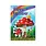 Birthday Card: Glitter Mushrooms