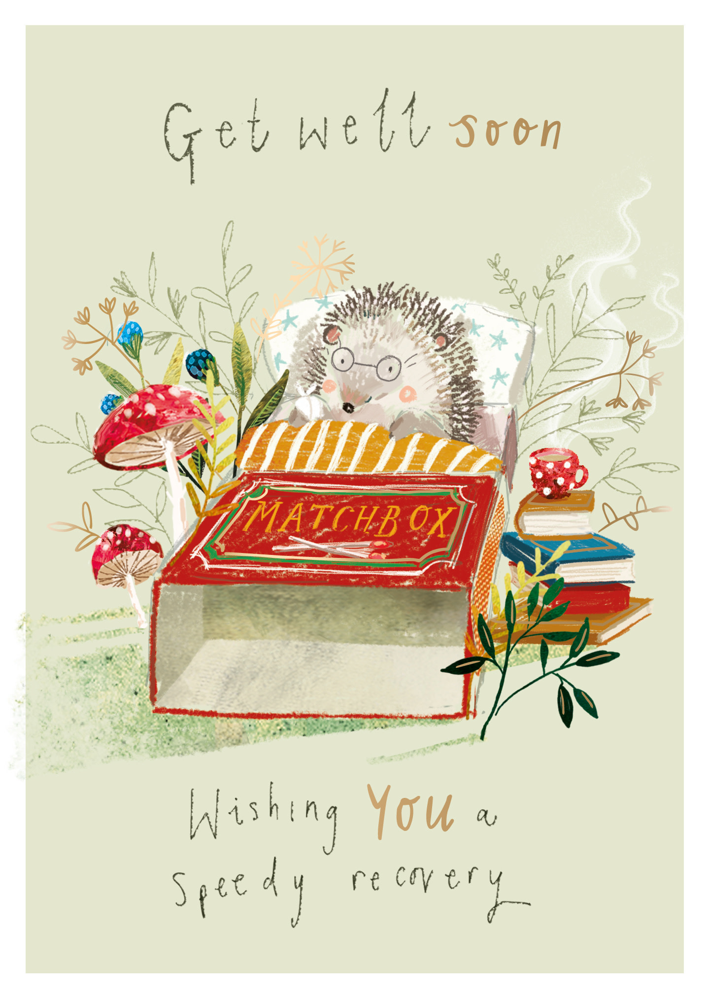 Hedge Hugs Get Well Soon Card