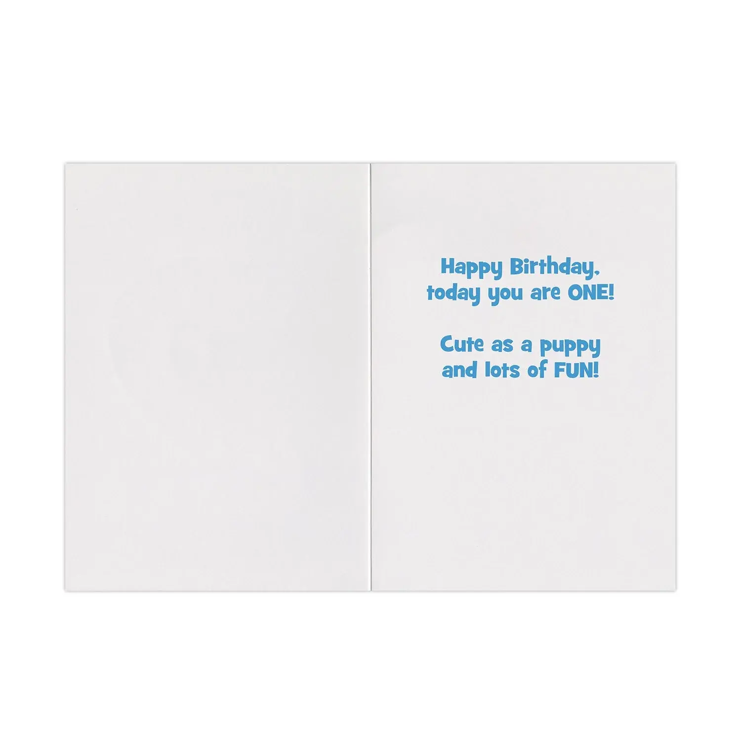 Birthday Card: Age 1 - Puppy