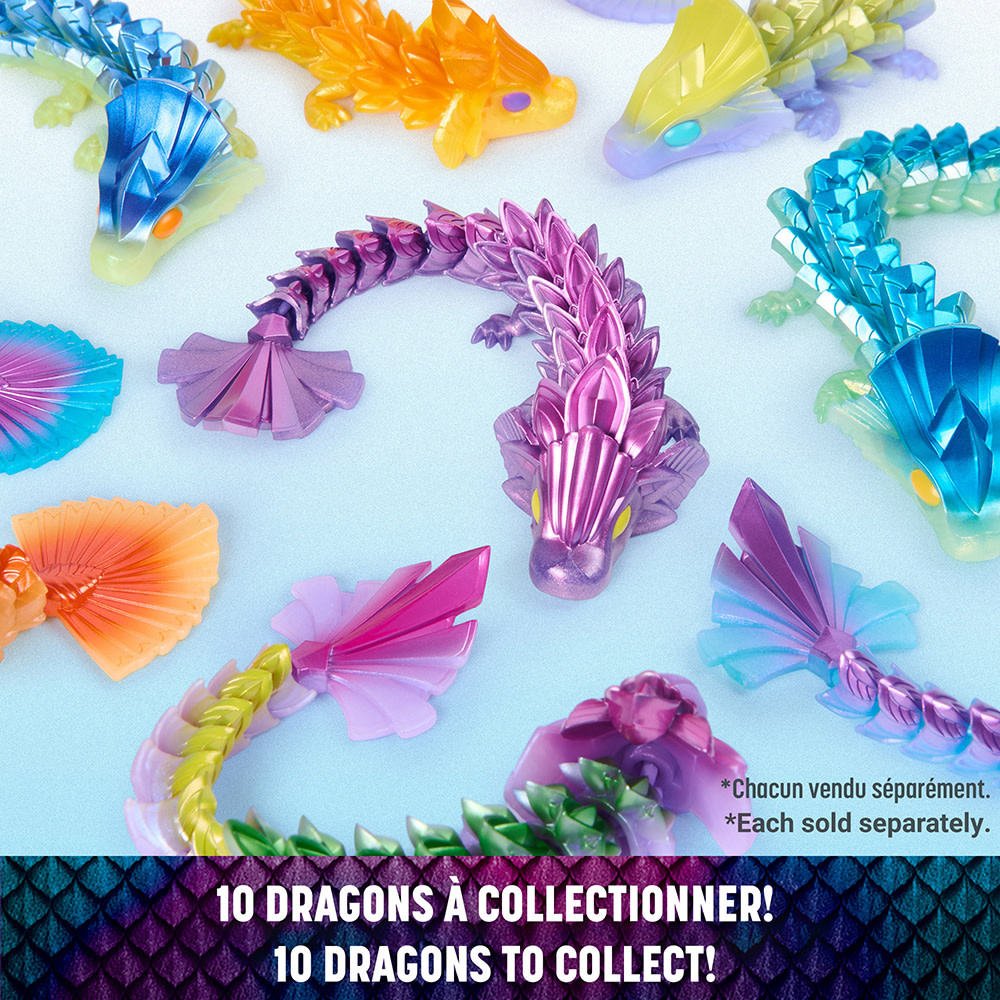 CrystaLynx Collectible Articulated Dragon: Assorted