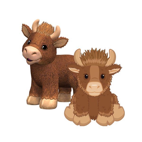Ganz Webkinz Highland Cow