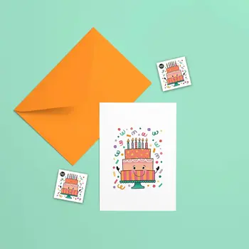 Pico Greeting Card with Tattoos - Happy Birthday