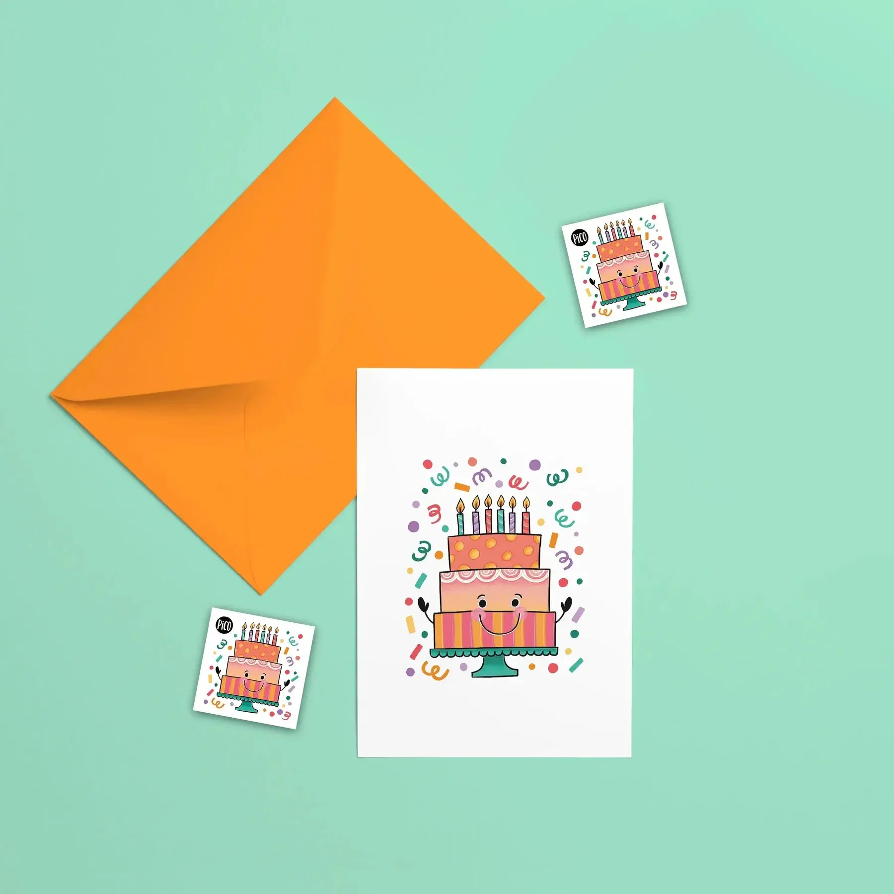 Pico Greeting Card with Tattoos - Happy Birthday