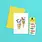 Pico Greeting Card with Tattoos - Animal Ice Cream Cones