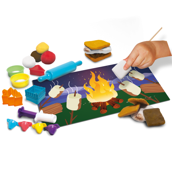 Tutti Frutti Tutti Frutti Modelling Dough Lunchbag Kit: S'Mores Camping