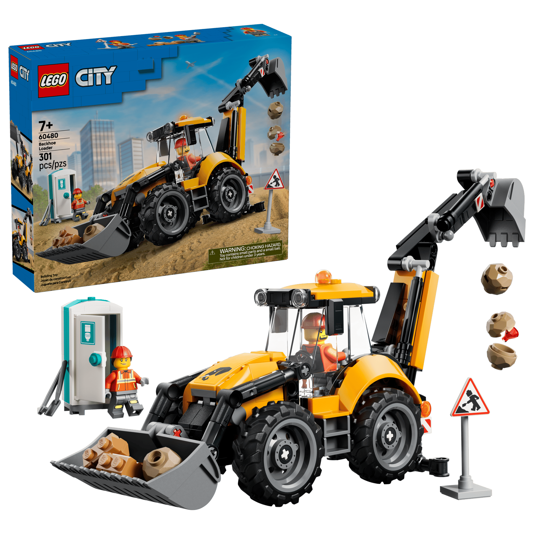 Lego Lego City Yellow Backhoe Loader